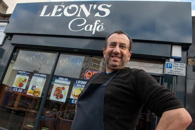 Leon Awane, who runs Leon's Cafe (photo: Bruce Rollinson).