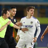 FLASH POINT - Diego Llorente battled well with Ollie Watkins as he came through Leeds United's defeat to Aston Villa unscathed. Pic: Getty