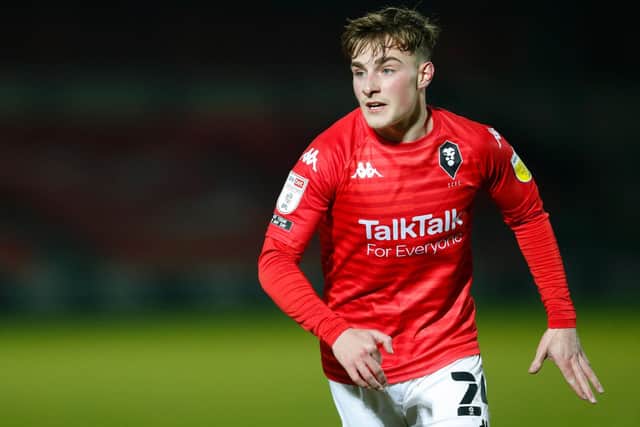 Leeds United's Robbie Gotts in action for Salford City. Pic: Getty