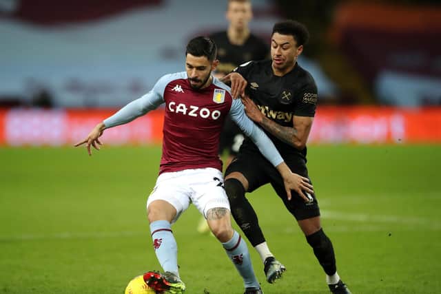 WHITES INTEREST: Says Aston Villa midfielder Morgan Sanson, front, whilst he was at Marseille.  Photo by Nick Potts - Pool/Getty Images.