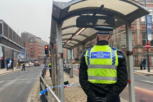 The stabbing in Leeds city centre