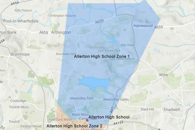 Zone 1 and Zone too explained (photo: Leeds City Council)