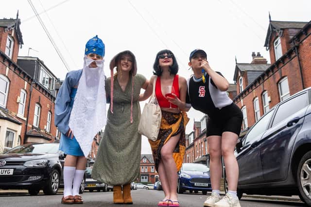 Four Leeds students are set to host a fancy dress up event called 'What A Hessle' to raise money for a national mental health charity Student Minds.
 They are encouraging people to dress up and make a donation to Student Minds for the Leeds themed fancy dress event held on Saturday March 6. 

Pictured are Rachael Milner, 21, Lydia Flack, 22, Abby Barker, 21, and
Gemma Jones, 21.

Photo: James Hardisty