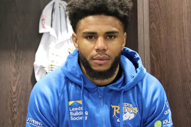 New signing Kyle Eastmond visited Rhinos' changing rooms at Headingley for the first time on Wednesday. Picture by Phil Daly/Leeds Rhinos.