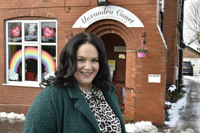 Marilouise Bree pictured  Alexandra Court Care Home in West Park Leeds.

Photo: Steve Riding