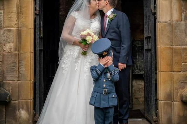 Andrea and Andrew married in September in an intimate ceremony as one of Andrea’s final wishes (photo: SWNS)