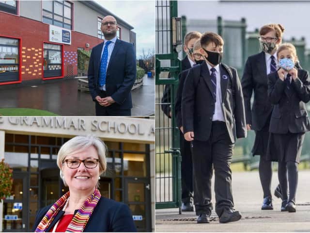Matthew Fitzpatrick, Principal at Morley Newlands Academy, and Sue Woodroofe, Principal at The Grammar School at Leeds are looking forward to welcoming pupils back to their schools