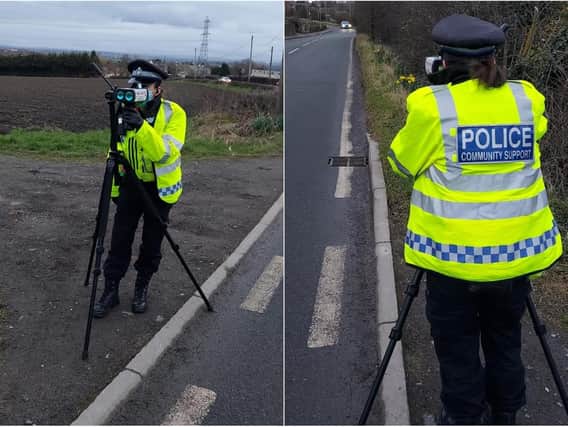 Officers from the Morley Neighbourhood Policing Team (NPT) set up the cameras along Woodhouse Lane in East Ardsley (Photo: WYP)
