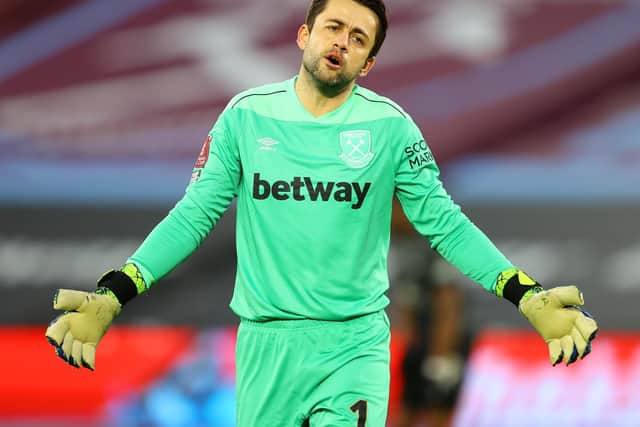 NOT TRAINED: First choice West Ham United goalkeeper Lukasz Fabianski. Photo by Julian Finney/Getty Images.