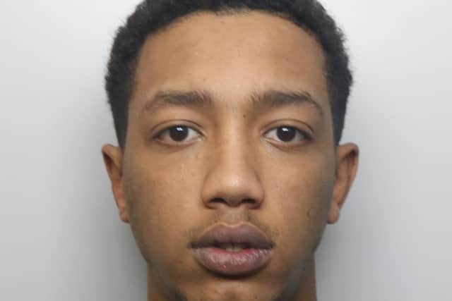 Burglar Nadir Omer pushed over toddler and threatened to stab mum as he stole £5,000 from house in Meanwood, Leeds.