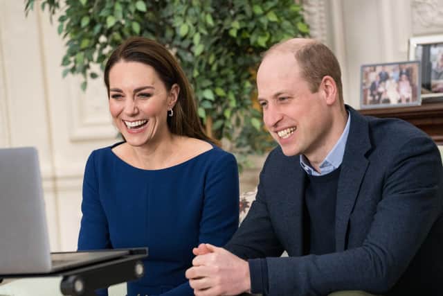 Duke and Duchess of Cambridge during there virtual engagement which will appear in the Commonwealth Day programme on Sunday.