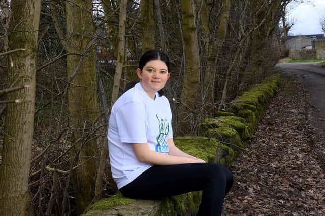 Lizzie Thomas has signed up to the Leeds Parks Challenge in aid of Leeds Hospitals Charity to show her appreciation for NHS who have cared for her since she was born. Picture: Simon Hulme