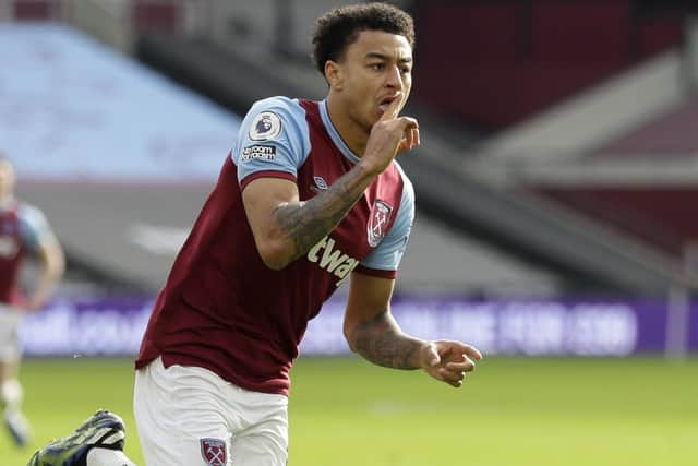 DANGER MAN: West Ham United's Jesse Lingard. Picture: Kirsty Wigglesworth/PA Wire.