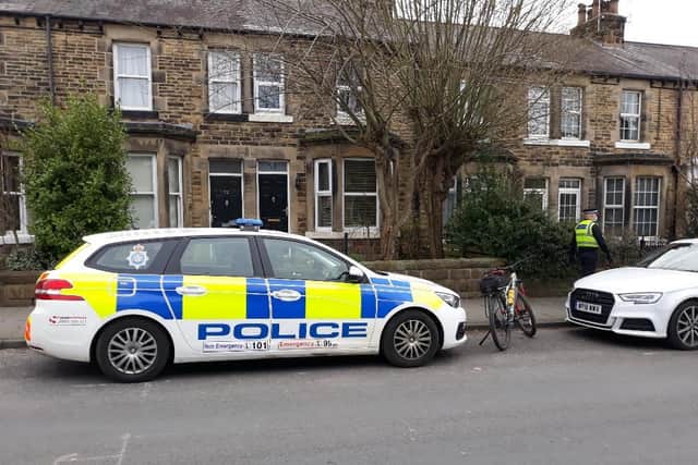 Police in the Mayfield Grove area of Harrogate.