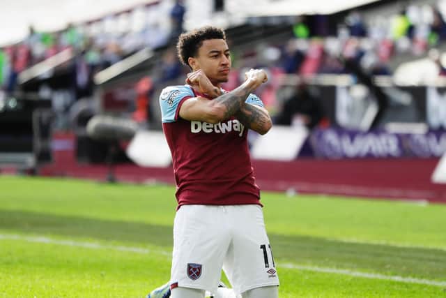 CAST IRON: Jesse Lingard has bagged three goals and two assists from just five games for West Ham since signing on loan from Manchester United. Photo by Kirsty Wigglesworth - Pool/Getty Images.