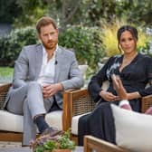 Harry and Meghan spoke to Oprah in an interview which will be broadcast on ITV1 at 9pm