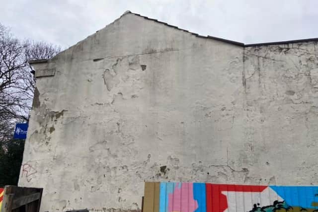 The mural will be painted on this wall which overlooks the Skyrack beer garden in Headingley (photo: Dan Whiteley)