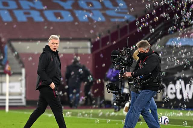 West Ham head coach David Moyes. Pic: Getty