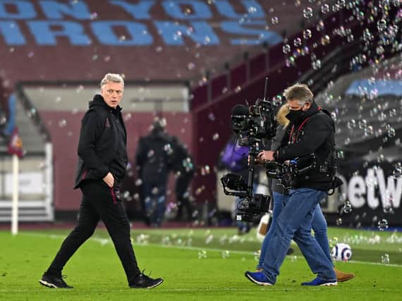 West Ham head coach David Moyes. Pic: Getty