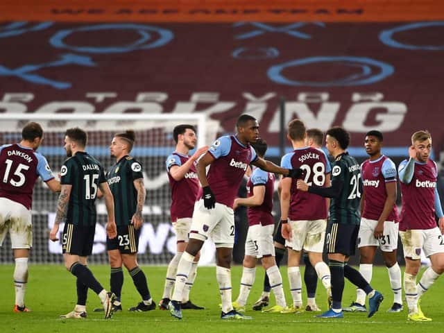 Leeds United fell to defeat at West Ham on Monday night. Pic: Getty