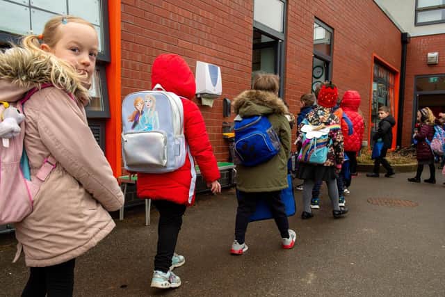 Children went back to school this week after a nine week lockdown. Pictured are Morley Newlands pupils.
