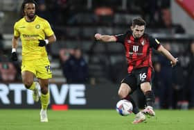 SEASON OVER: For Bournemouth's former Leeds United midfielder Lewis Cook, right. Photo by Naomi Baker/Getty Images.