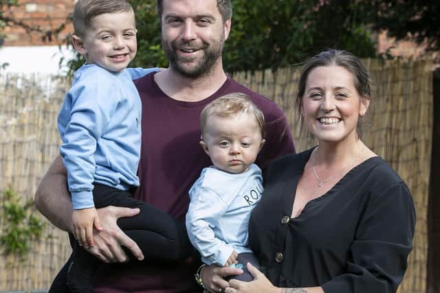 Roux's parents, Antony and Amy, are celebrating after recent scan images have revealed no remaining lump