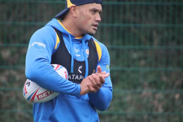 Zane Tetevano will pull a Rhinos shirt on for the first time this weekend. Picture by Phil Daly/Leeds Rhinos.