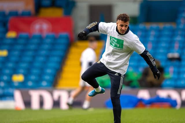 LONG WALK - Rodrigo, the substitute, was substituted, but as Bielsa explained, the attacker had given his all and is still short of match fitness. Pic: Bruce Rollinson