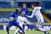CHANCE TO IMPRESS: For Leeds United's Tyler Roberts, centre, in Saturday's clash against Chelsea at Elland Road. Photo by Laurence Griffiths/Getty Images.