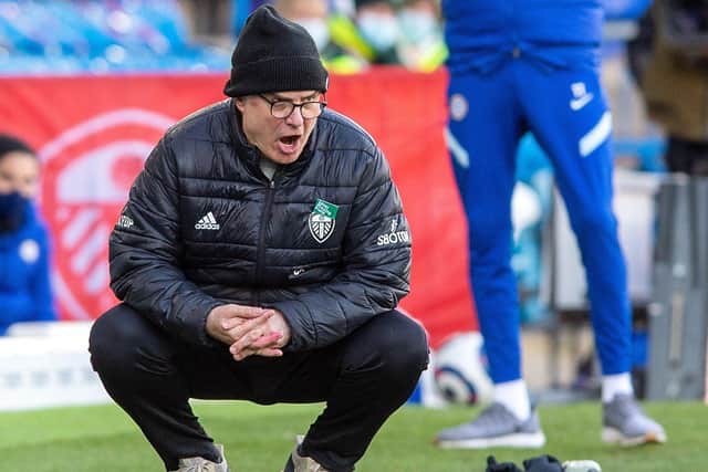 WATCHING BRIEF: Marcelo Bielsa on the sidelines. Picture: Bruce Rollinson.
