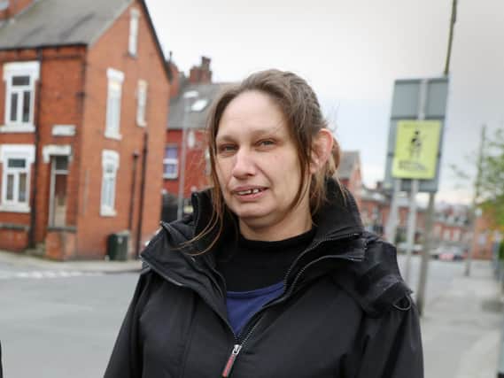Sarah Lloyd, whose son Kieran was fatally stabbed in Harehills in 2013, appears in the video