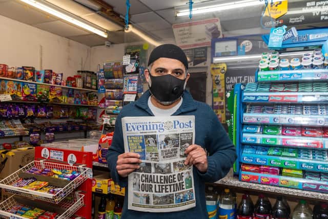 Newsagent Ali Seedat has been running Fountain Street News, Morley, for the past 17 years.
Photo: James Hardisty