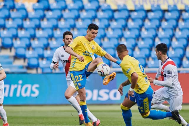 Leeds United loanee Rafa Mujica in action for Las Palmas. Pic: Getty