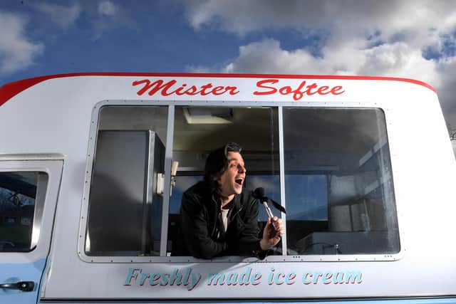 Tony Macaluso from ChapelFM who will also operate from the ice-cream van.