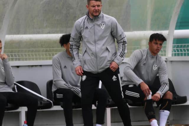 Leeds United Under-23s head coach Mark Jackson. Pic: LUFC