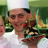 Little Juliette Dumouchel must be the luckiest toddler in Leeds. Her father, Thierry, has been making Easter eggs at his Garforth patisserie.