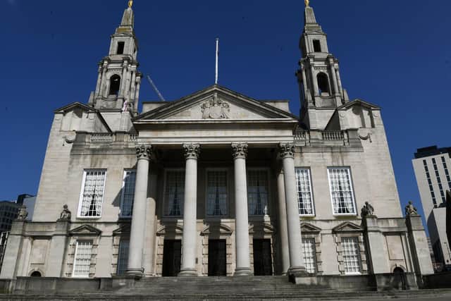 Leeds Civic Hall will benefit from upgrades to help halve the authority’s own carbon footprint by the middle of the decade.