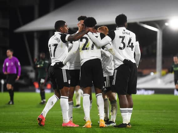 Fulham celebrate at Craven Cottage. Pic: Getty