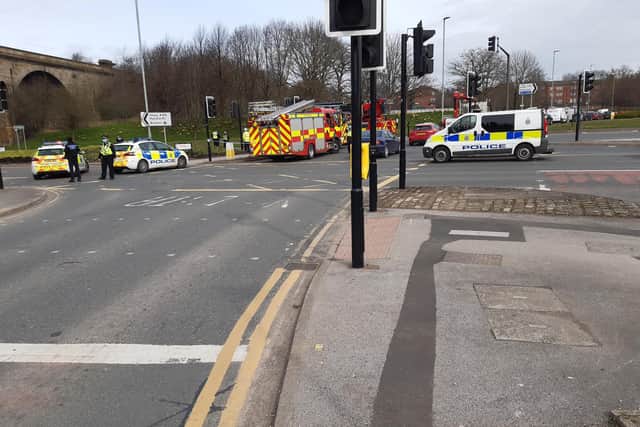 Kirkstall Road was closed for several hours.