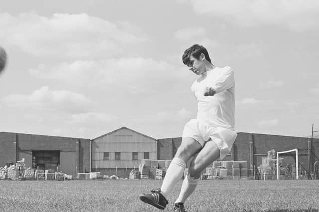 CLASS ACT: Leeds United legend Peter Lorimer during training in July 1969. Photo by Evening Standard/Hulton Archive/Getty Images.