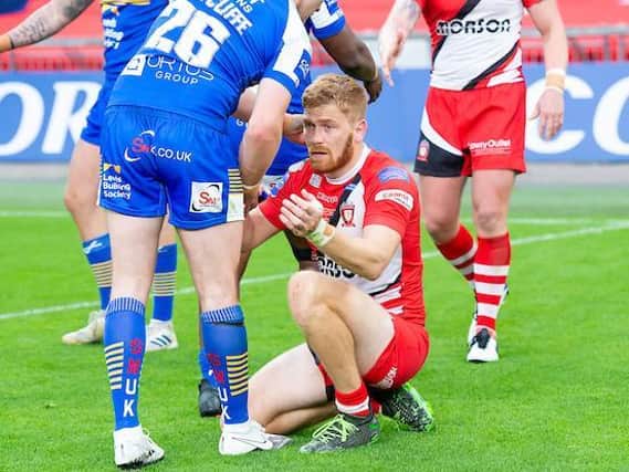 Kris Welham could make his Rovers debut in his first Challenge Cup tie since last year's final when he played for Salford. Picture by Allan McKenzie/SWpix.com.