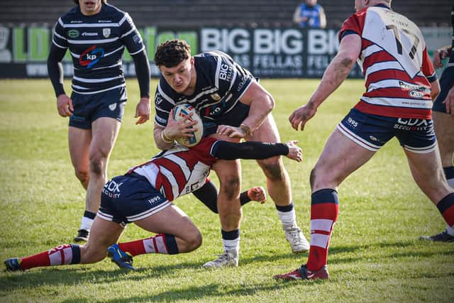 Callum Field, with ball, is included in Rovers' squad to face Bradford. Picture by Dec Hayes Photography.
