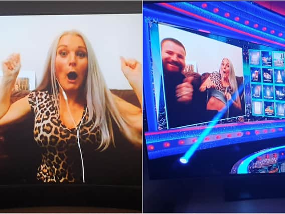 Fiona's reaction on Ant and Dec's Saturday Night Takeaway stunned the hosts. Images: ITV