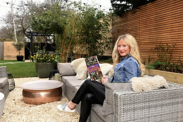 Jo Gallon in her stunning new-look garden. Picture: Gary Longbottom