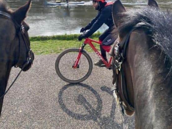 Mounted police were in the area. Photo: West Yorkshire Police Leeds East