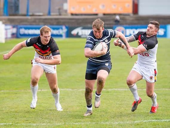 Josh Hardcastle in action for Featherstone against Bradford, Picture by Allan McKenzie/SWpix.com.