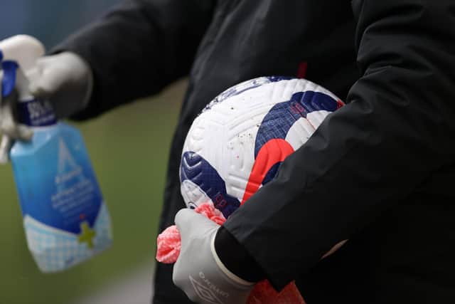 LATEST RESULTS: From the Premier League's testing for coronavirus. Photo by CLIVE BRUNSKILL/POOL/AFP via Getty Images.