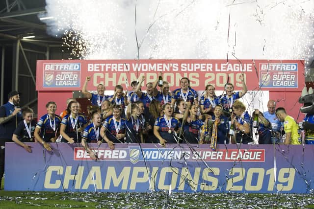 Women's Super League has been on hold since Leeds Rhinos' title in in 2019, but will return next month. Picture by Isabel Pearce/SWpix.com.