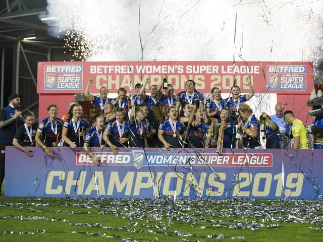Women's Super League has been on hold since Leeds Rhinos' title in in 2019, but will return next month. Picture by Isabel Pearce/SWpix.com.
